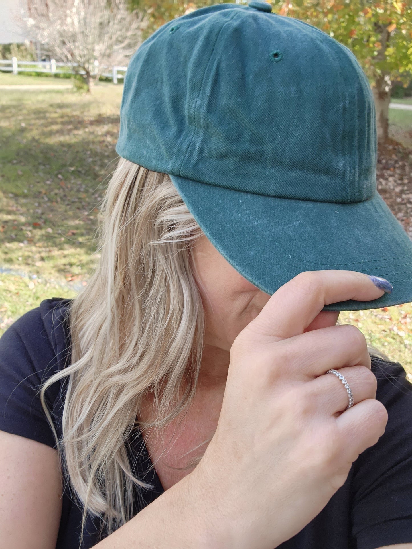 Adjustable Stonewashed Unisex Baseball Trucker Hat Cap with Slide Buckle