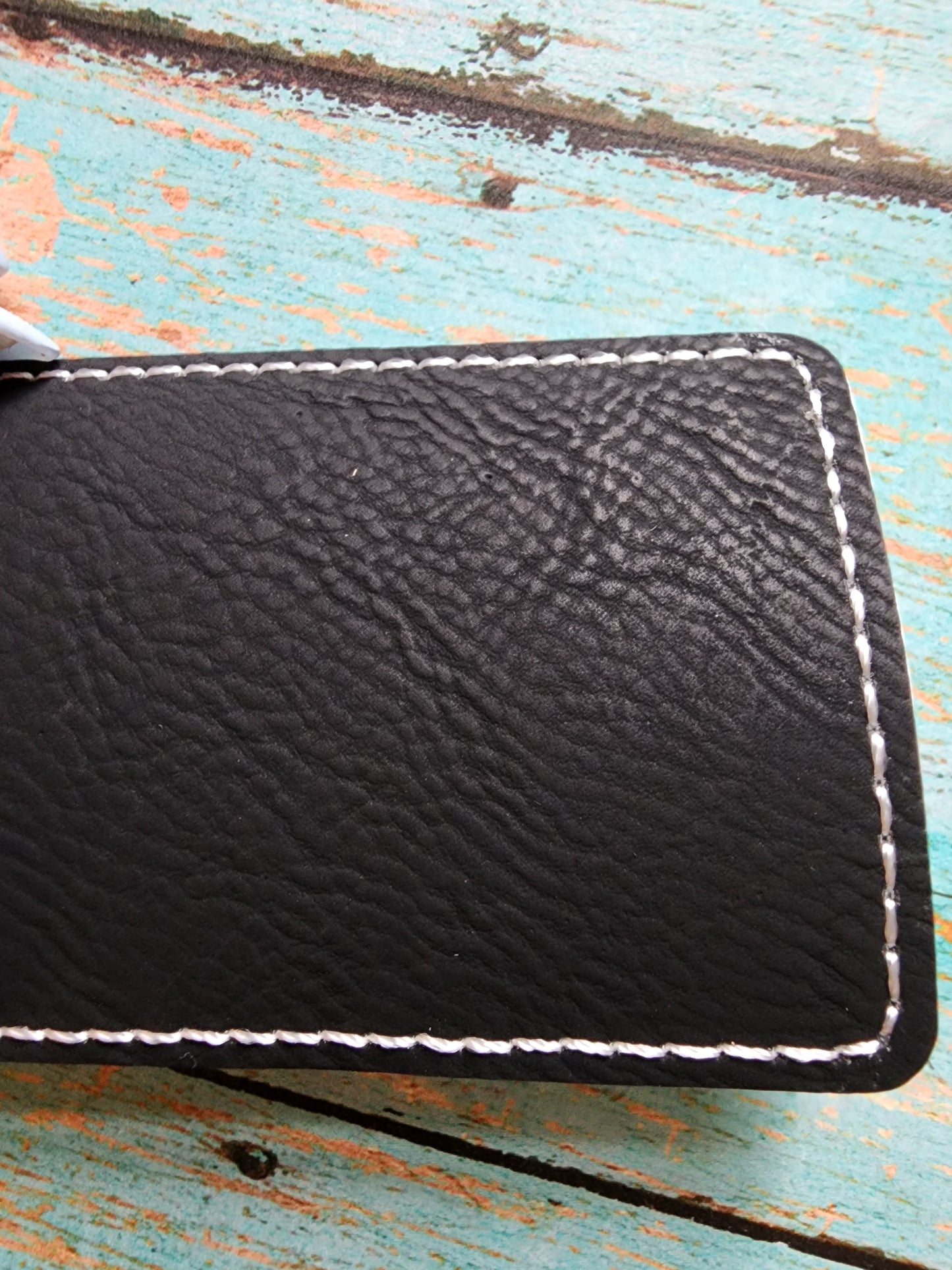 Vegan Faux Leather 2" x 3" Rounded Rectangle Hat Patch Blank! Laserable!