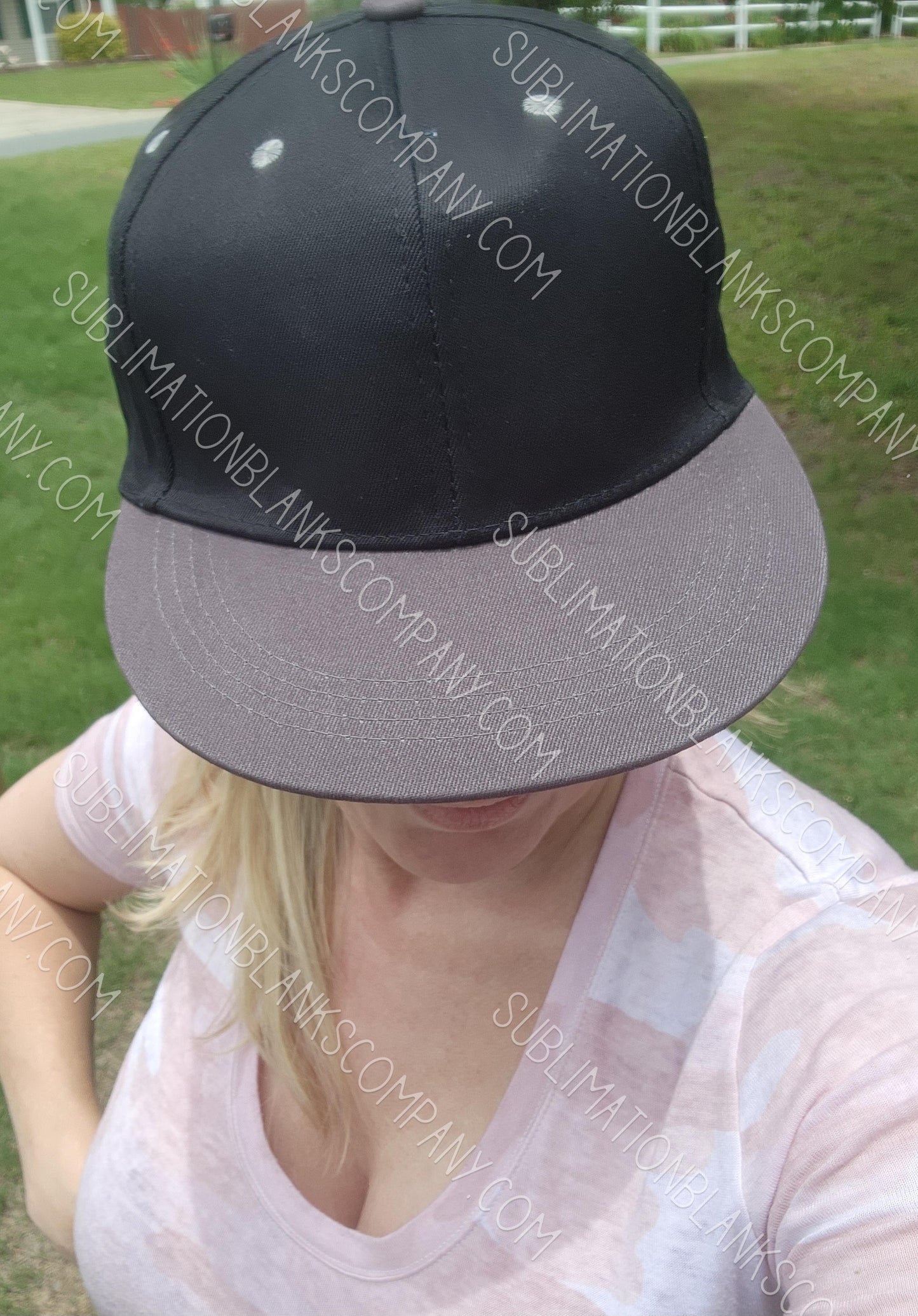 Structured Flat Brim Snapback Trucker Baseball Hat