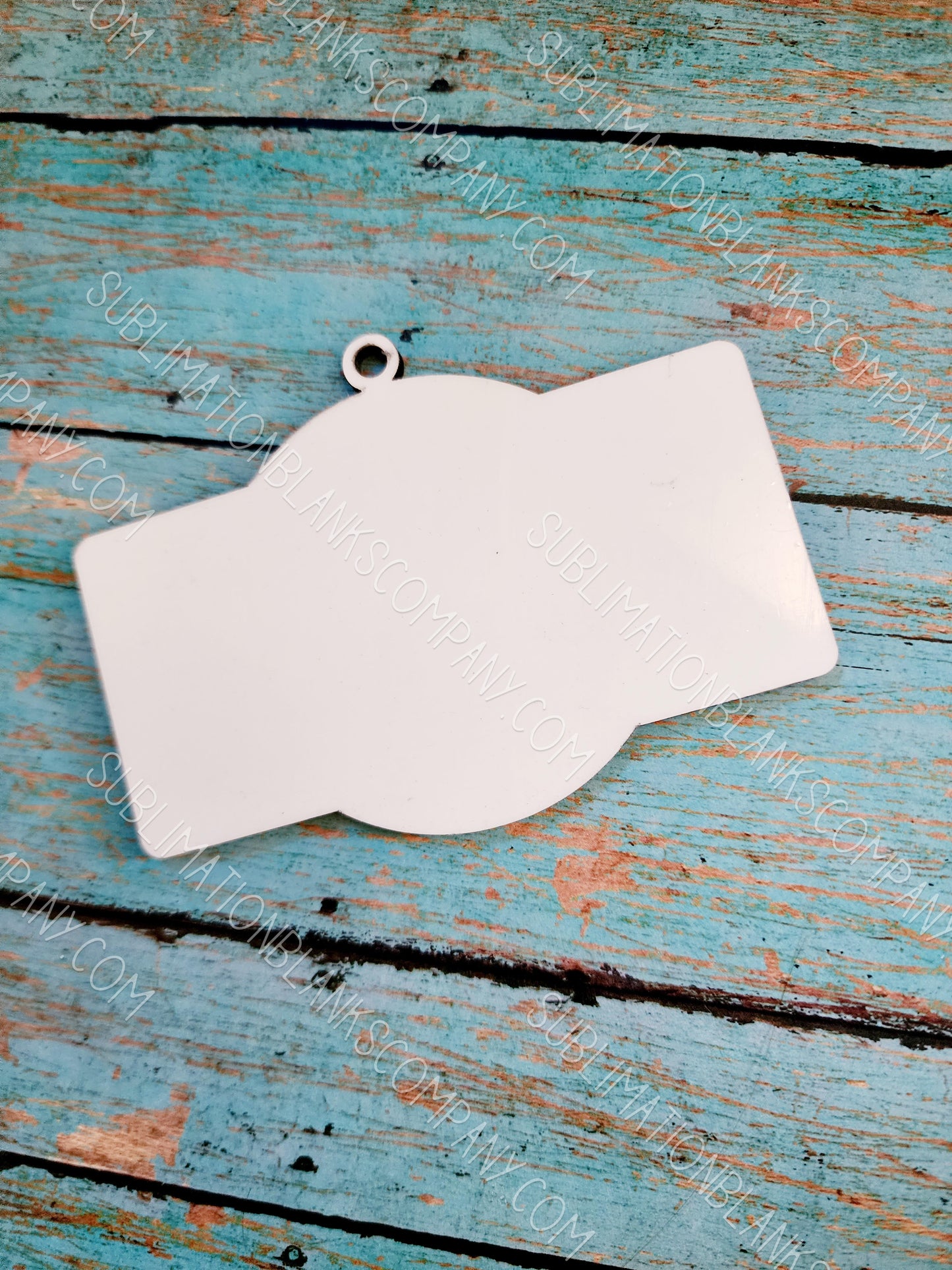Zip Code MDF 2-sided Christmas Holiday Ornament Sublimation Blank. Also laserable!