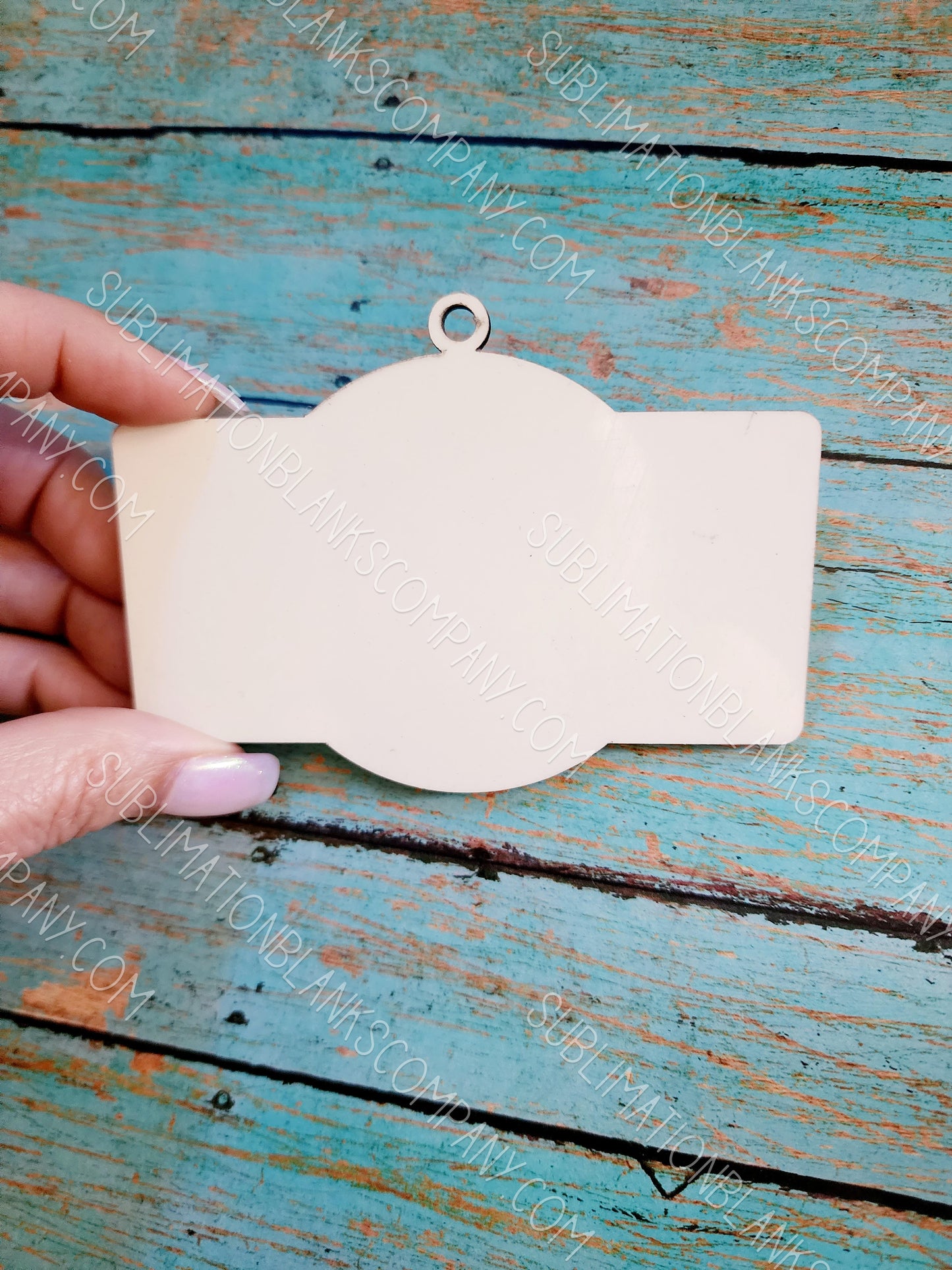 Zip Code MDF 2-sided Christmas Holiday Ornament Sublimation Blank. Also laserable!