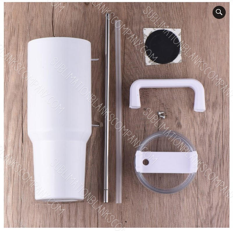 Blank 20-Pack 40 OZ SUBLIMATION TUMBLER WITH HANDLE! FREE SHIPPING!