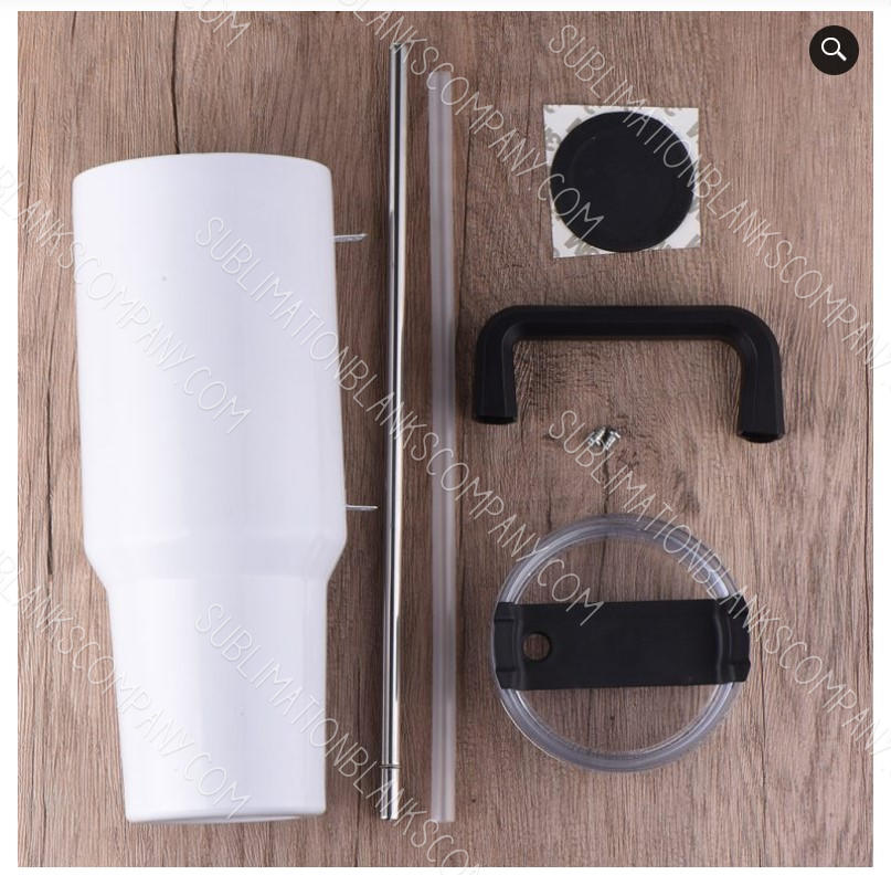 Blank 20-Pack 40 OZ SUBLIMATION TUMBLER WITH HANDLE! FREE SHIPPING!