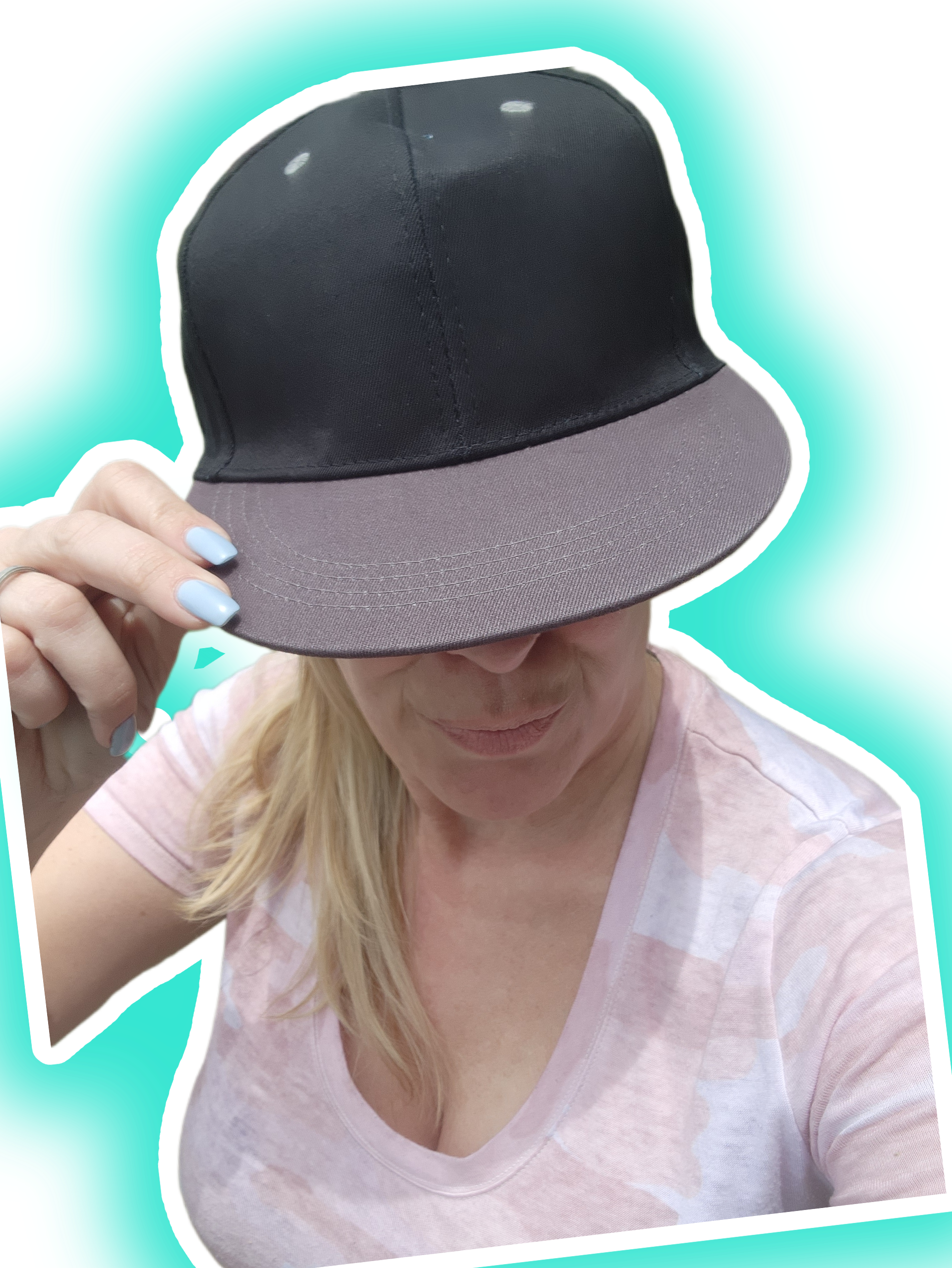 Structured Flat Brim Snapback Trucker Baseball Hat Sublimation