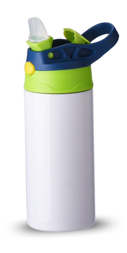 5-Pack Deal! 12 oz. STRAIGHT Sublimation Kids Sip Lid Tumblers [Not Tapered). FREE SHIPPING!