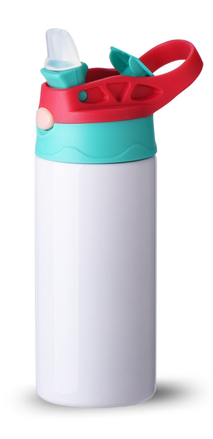 5-Pack Deal! 12 oz. STRAIGHT Sublimation Kids Sip Lid Tumblers [Not Tapered). FREE SHIPPING!