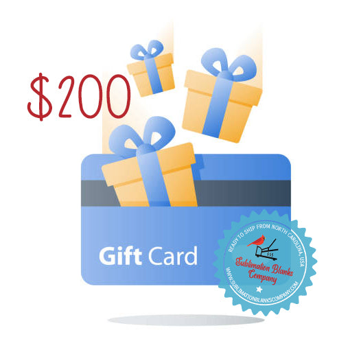 SublimationBlanksCompany.com Digital Gift Card