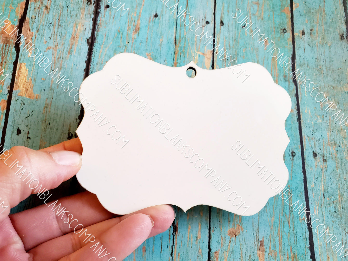 MDF Benelux Rectangle 2-Sided Christmas Holiday Ornament Sublimation Blank. Also laserable!