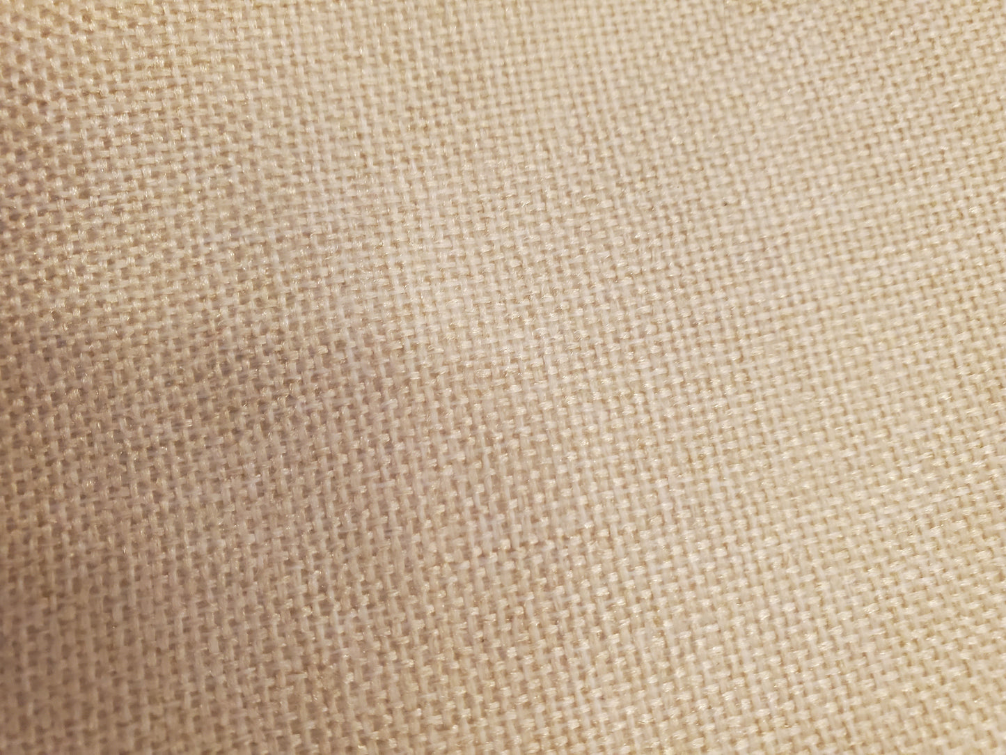 15.5" Square Natural or White Linen Burlap Pillow Cover Sublimation Blank
