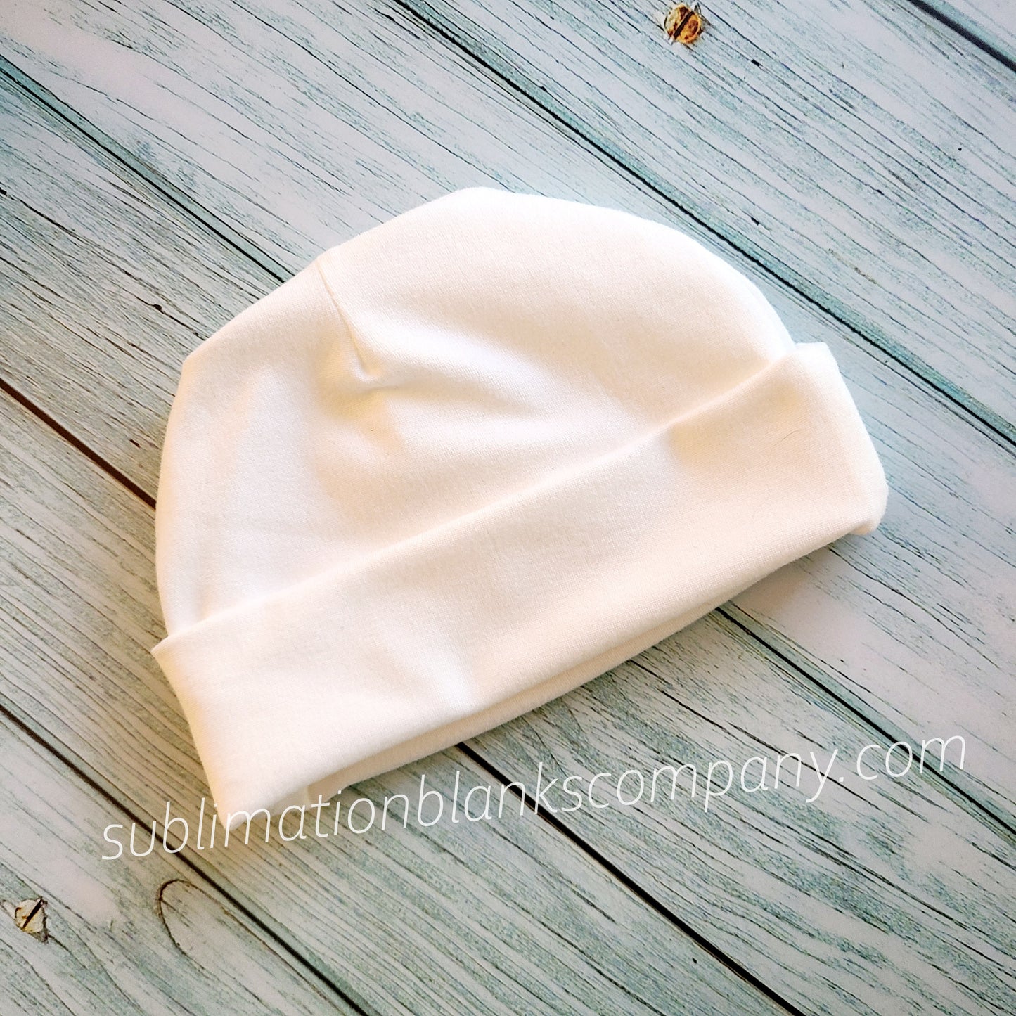Newborn Baby Sleeping Gown and Hat Sublimation Blank Set. 0-3 Months Size.