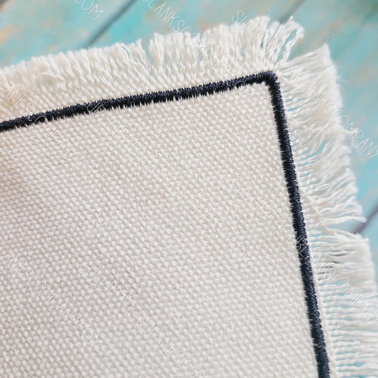 10 pcs! Square Raggy Distressed Burlap Center Stitched Hat Patch Sublimation Blank with Glue Paper