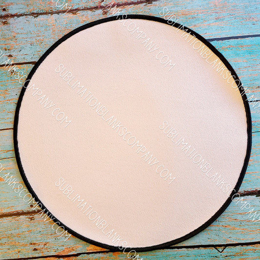 8" Round Back Patch Sublimation Blank