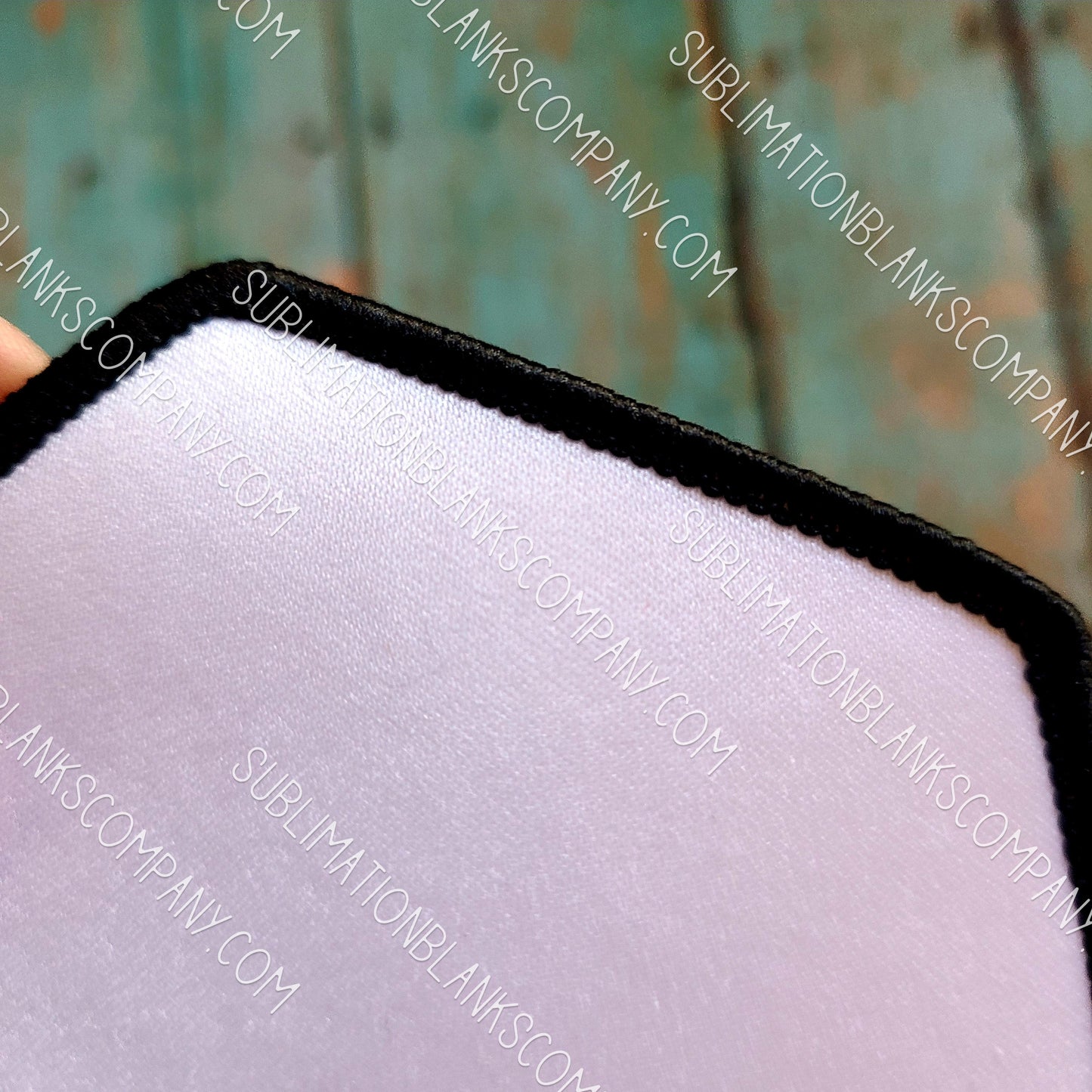 Half Diamond Hat Patch Sublimation Blank with Black Trim