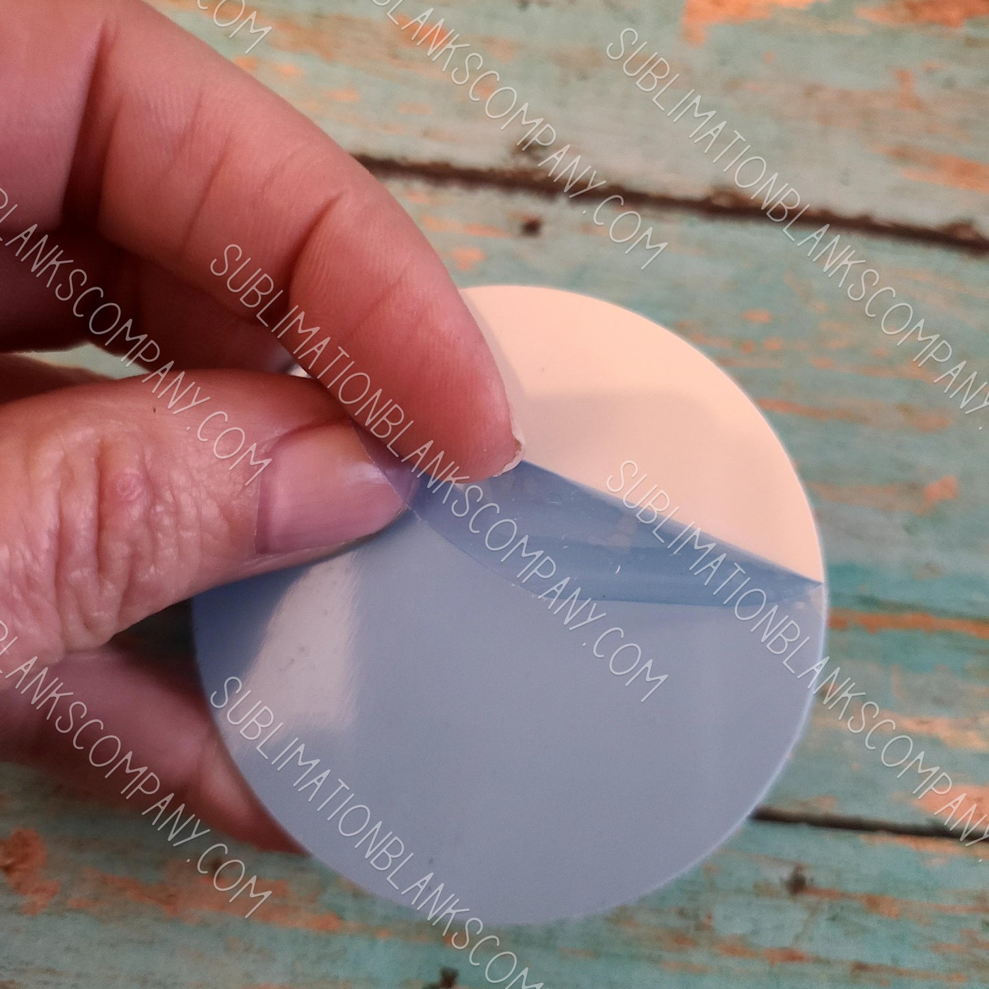 Round or Rectangle Aluminum Refrigerator Magnet Sublimation Blank. Laserable!
