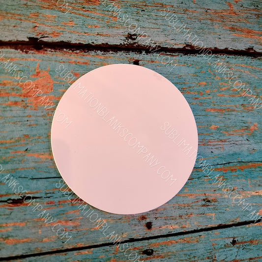 Round or Rectangle Aluminum Refrigerator Magnet Sublimation Blank. Laserable!