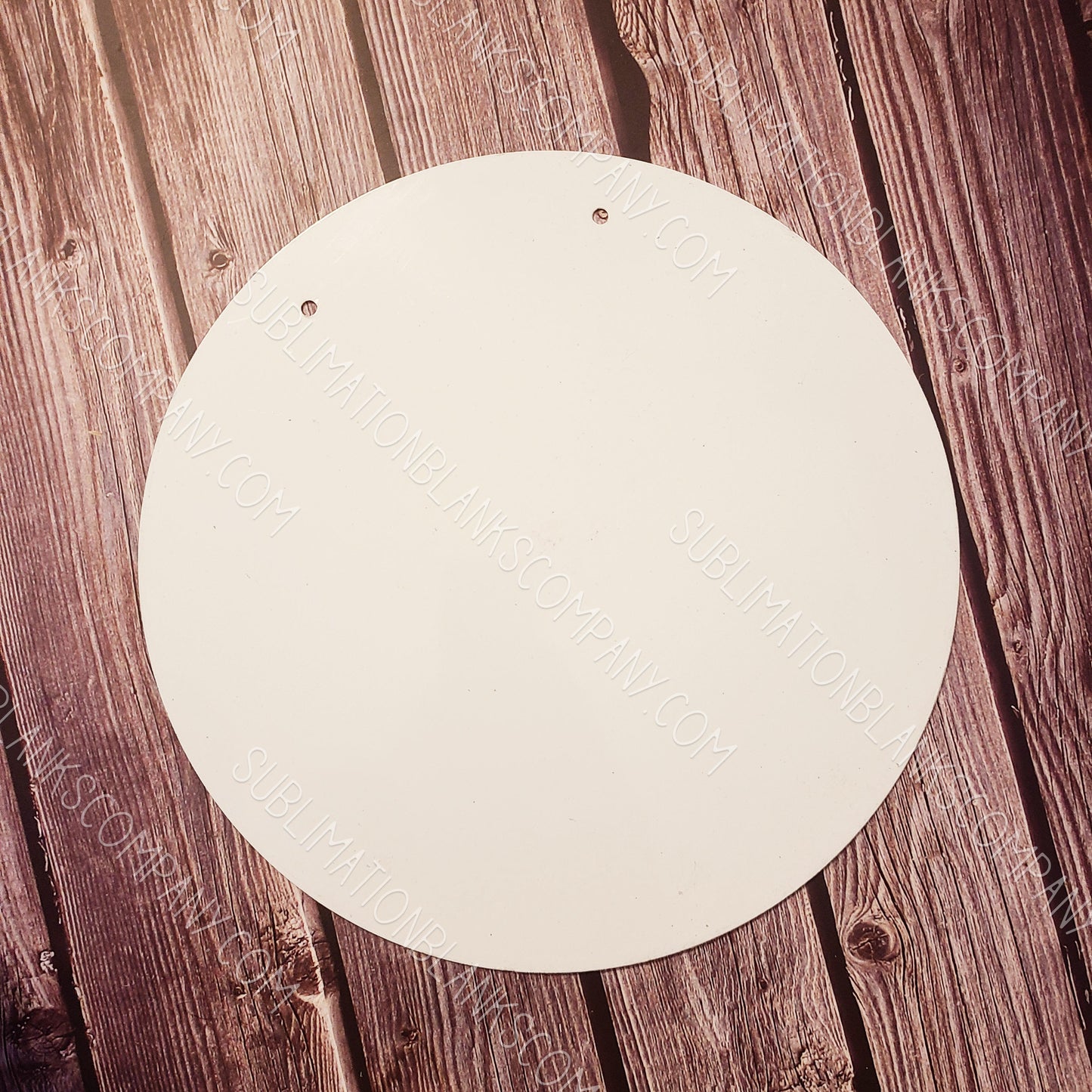 Aluminum 12" Round Wall or Door Hanger Circle Sublimation Blank. Laserable!