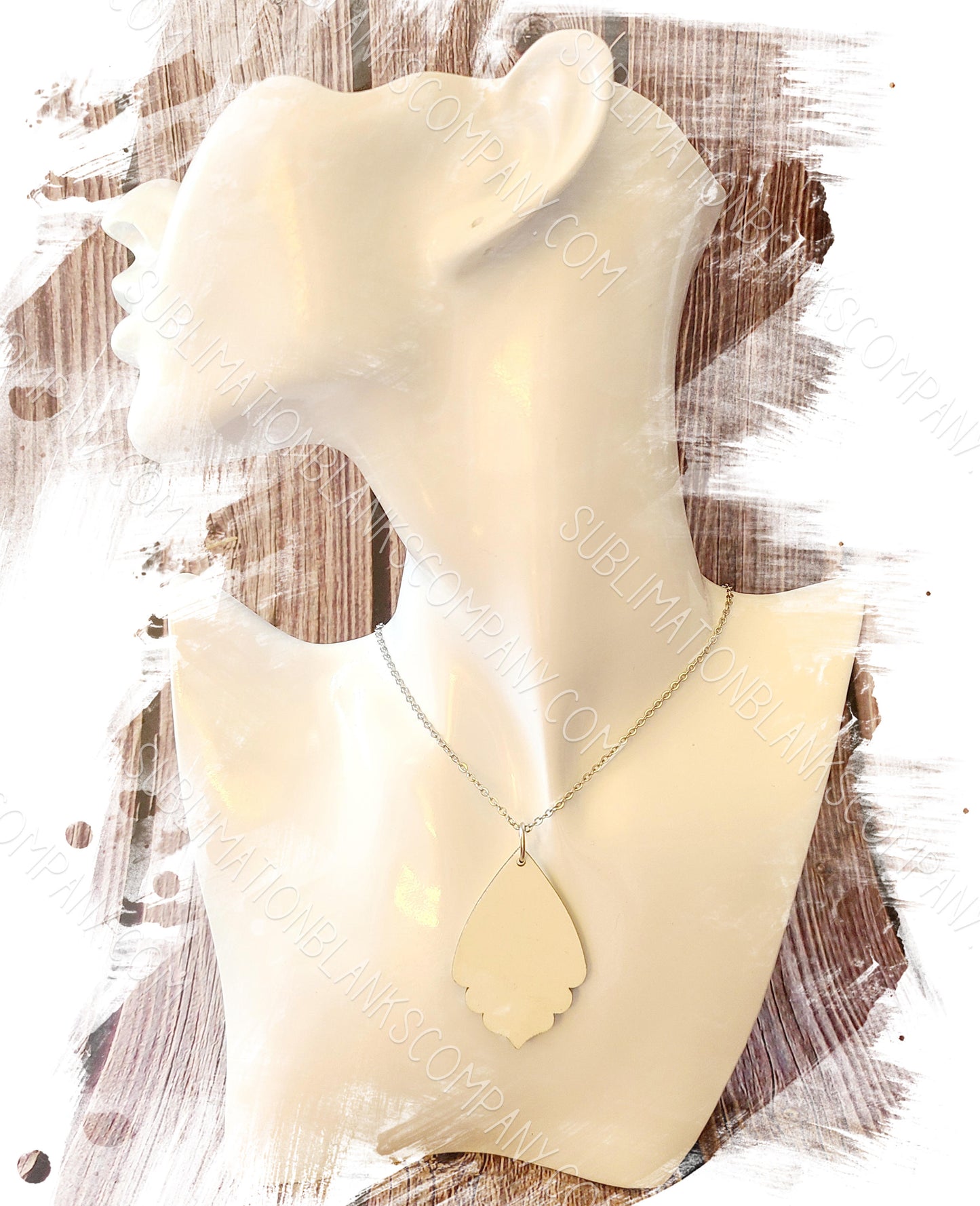 Pair of 2-sided BOHO Necklace Pendant Sublimation Blanks (2 pcs)