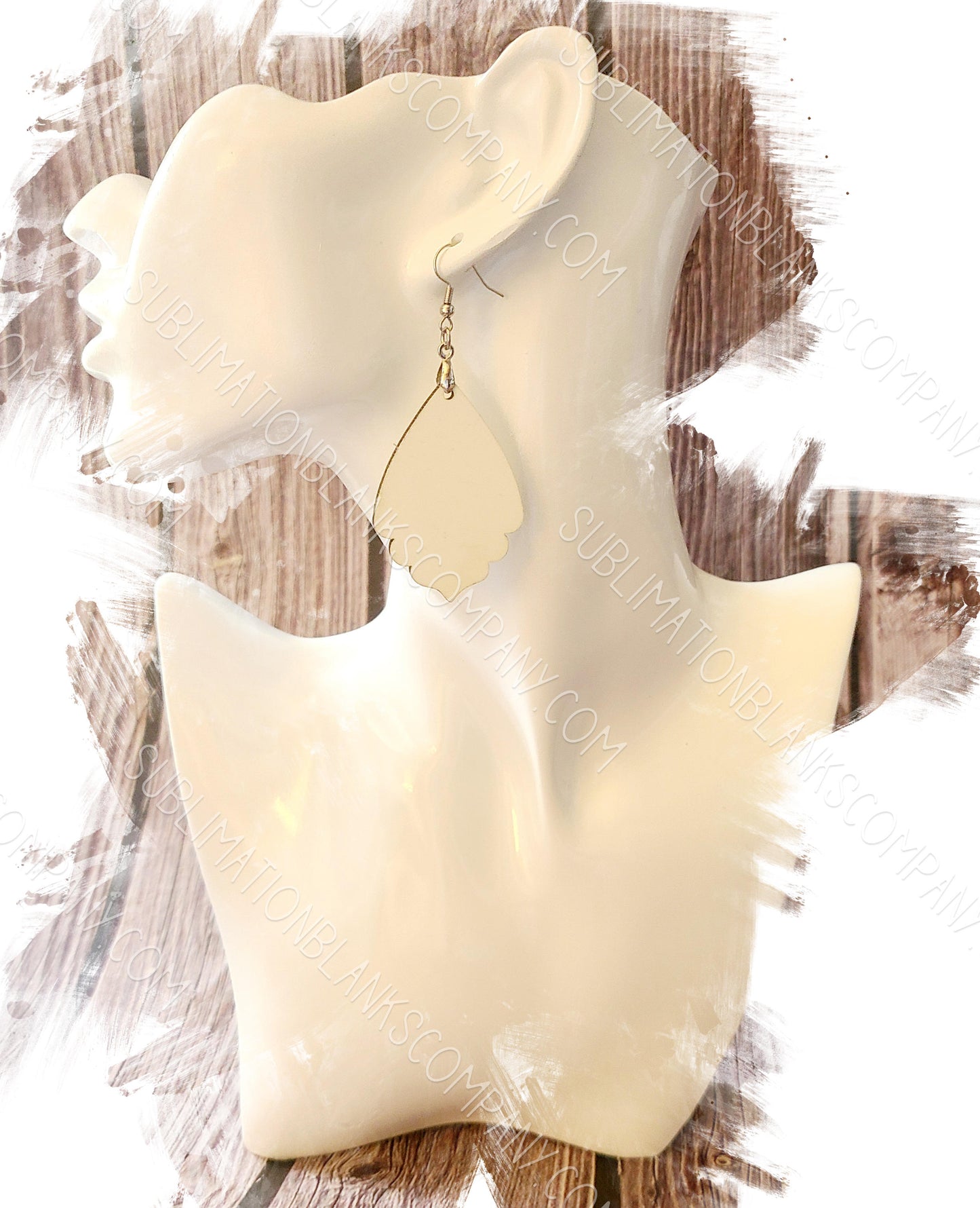 2-sided BOHO Earrings Sublimation Blank (2 pcs) + Hanging Hardware. Laserable!