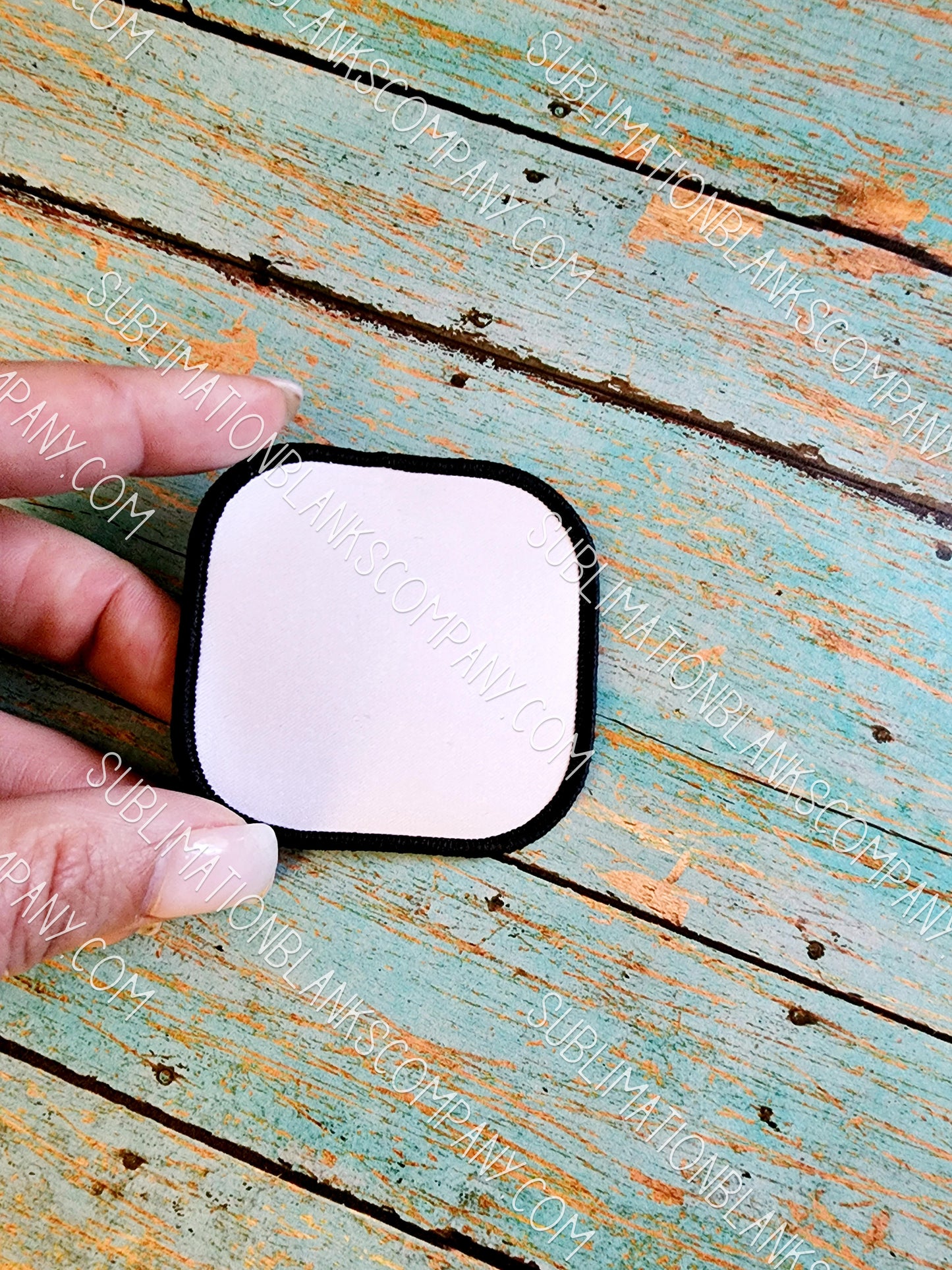 Rounded Square Hat Patch Sublimation Blank