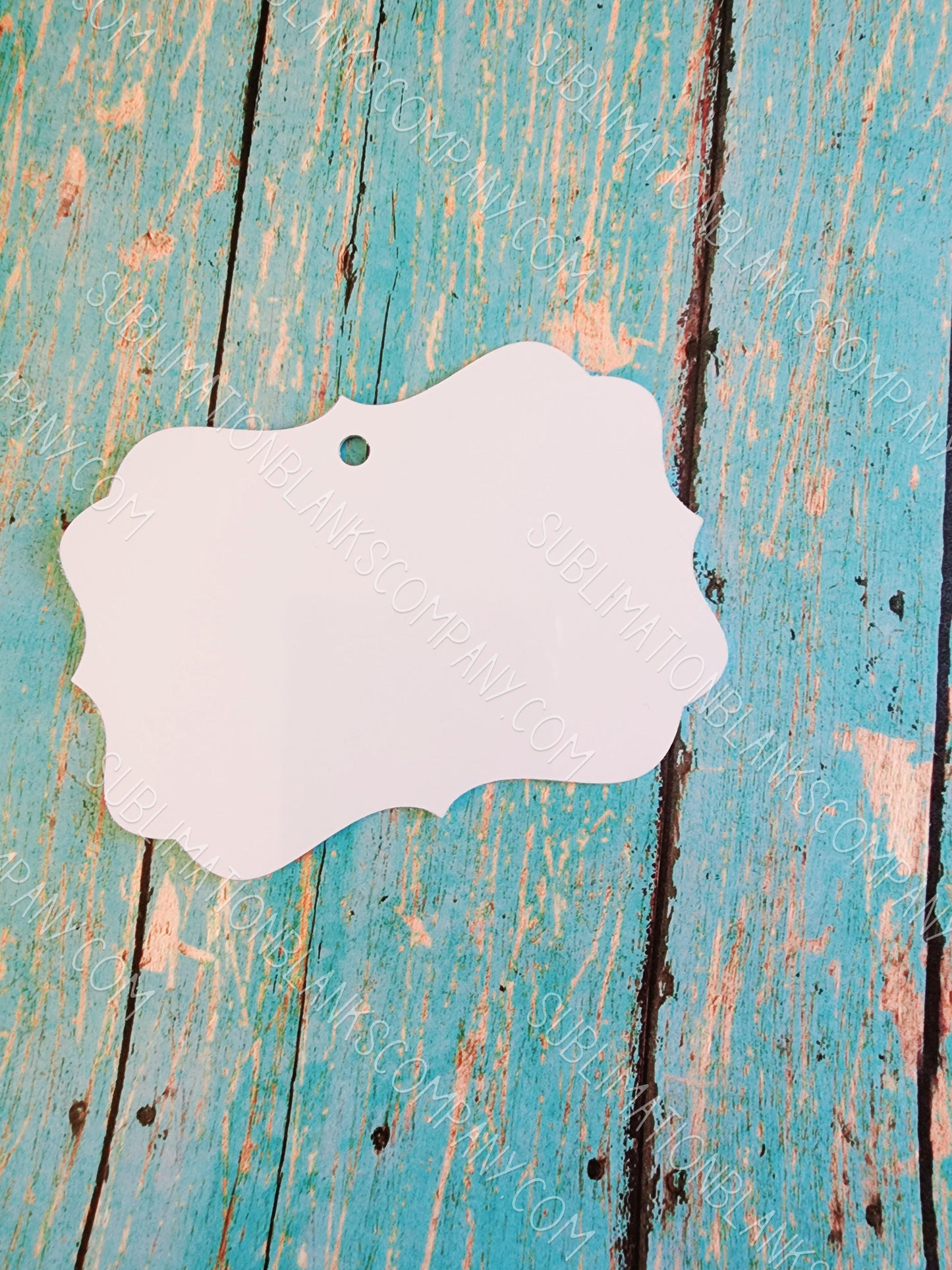 Decorative Aluminum Benelux Rectangle 2-sided Christmas Holiday Ornament Sublimation Blank. Also laserable!