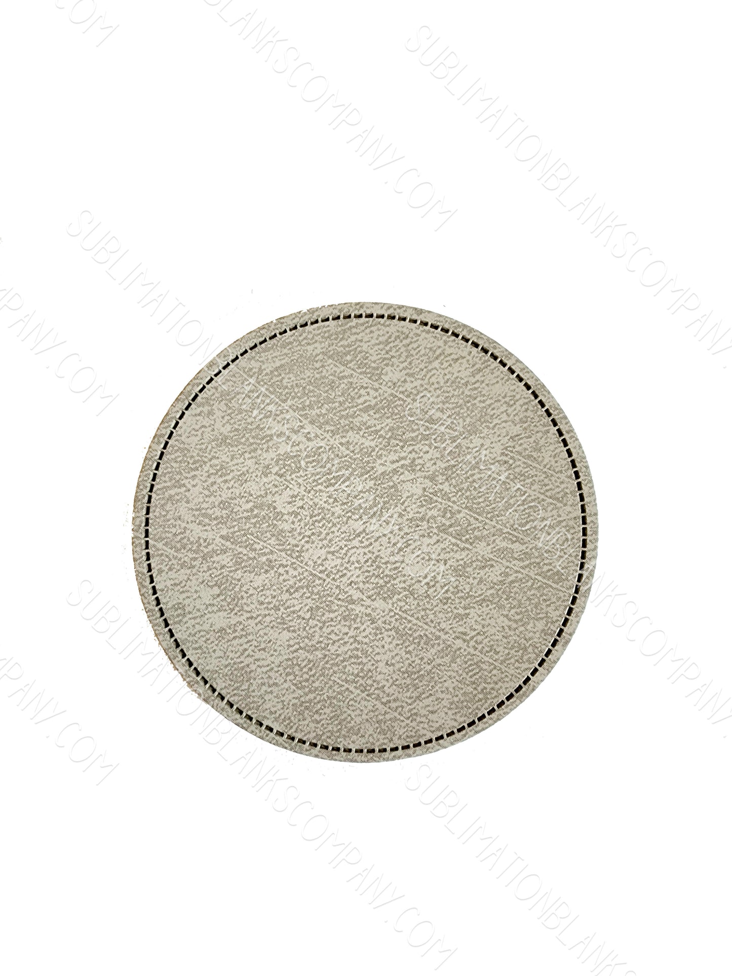 Circle Retro Tan or Gray Faux Leather Hat Patch Sublimation Blank! 2" and 2.5" Round! Laserable!
