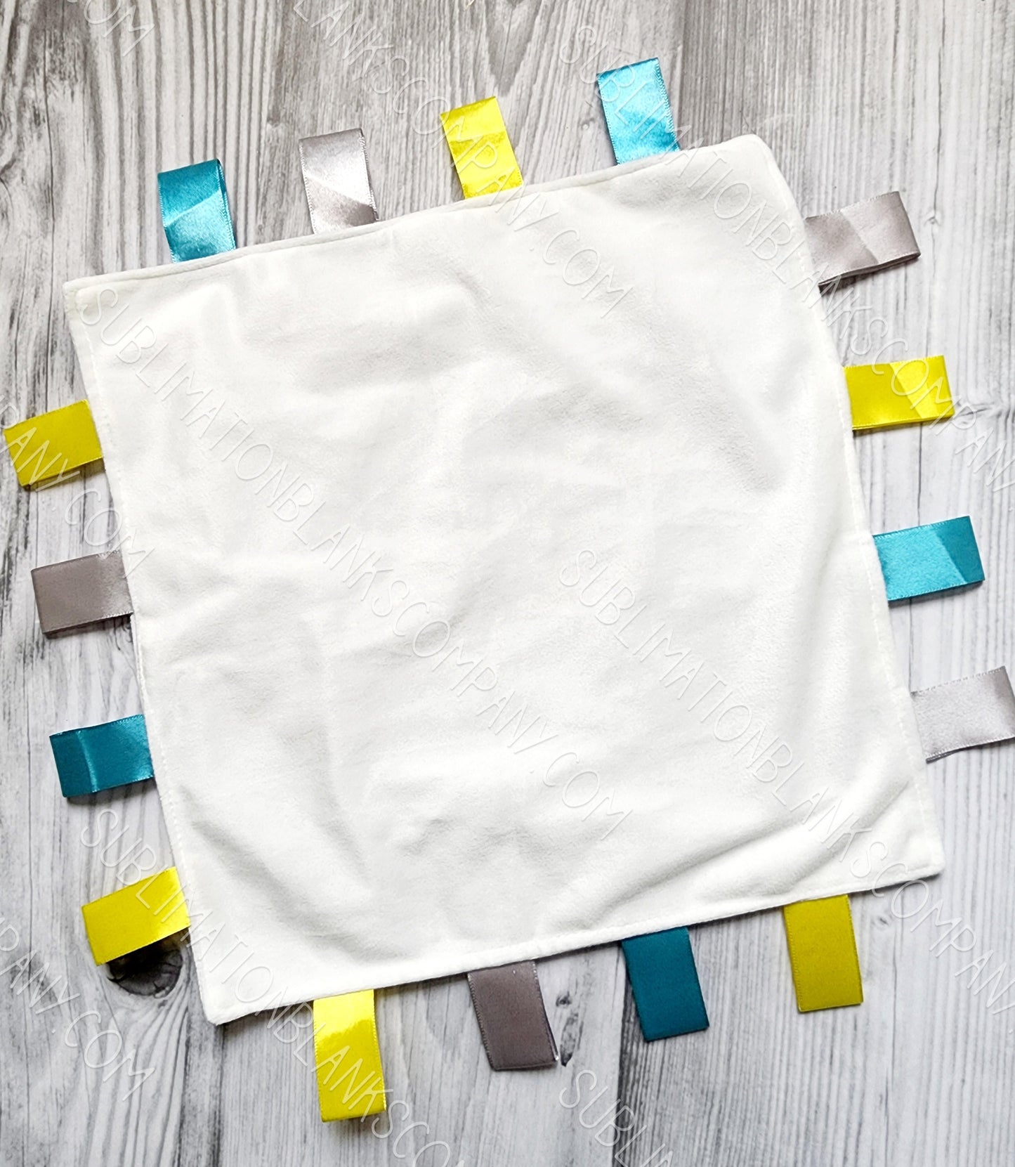 Minky Baby Tag Ribbon Blanket Toy Sublimation Blank