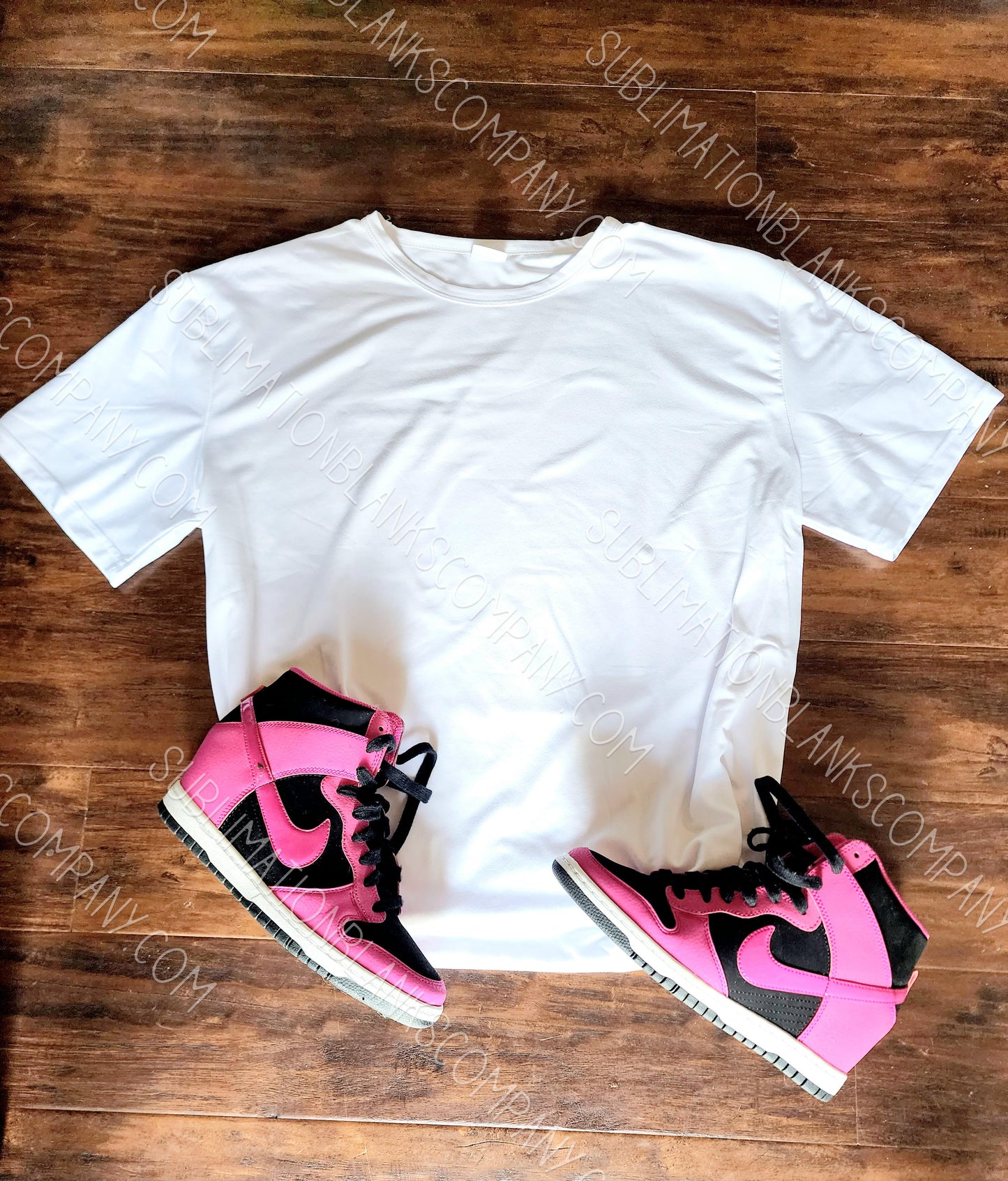 Unisex White Short Sleeve Polyester T-Shirt for Sublimation Blank! 95% Polyester