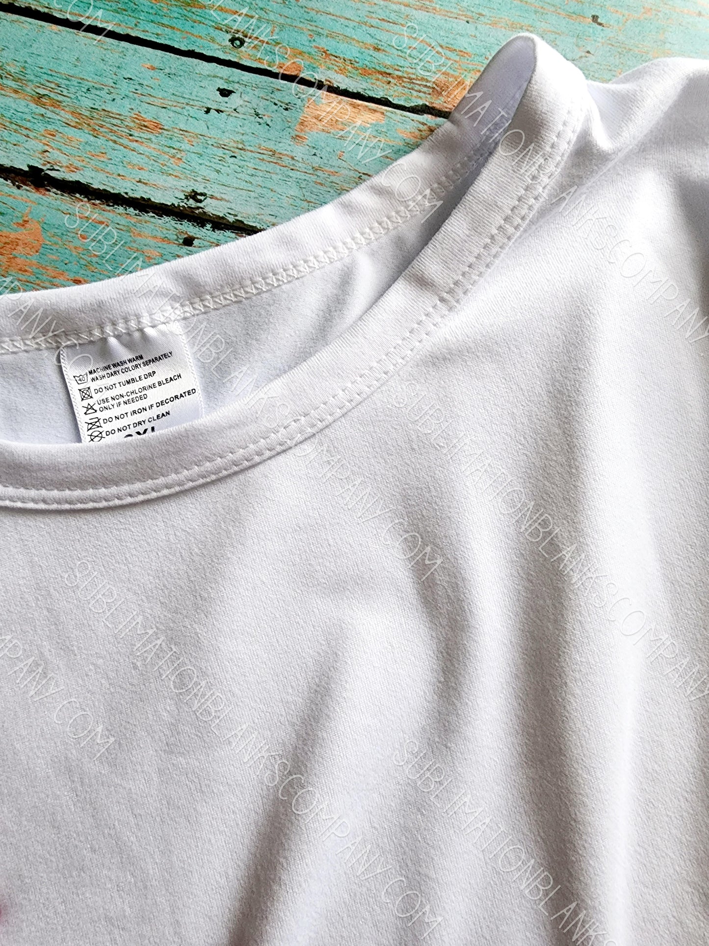 Unisex White Short Sleeve Polyester T-Shirt for Sublimation Blank! 95% Polyester