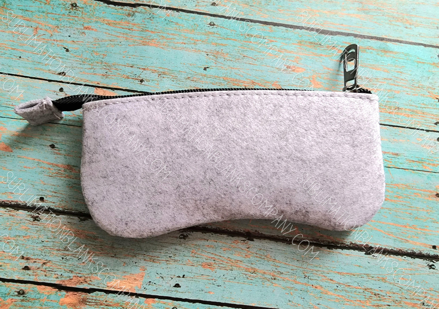 Polyester Eyeglass/Sunglass Zipper Case Sublimation Blank. Grey or White