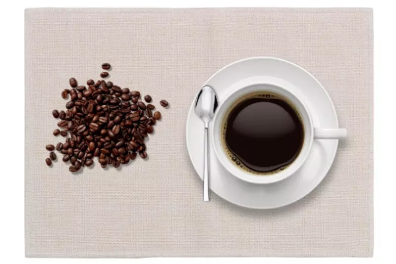 Farmhouse Burlap Linen Placemat Sublimation Blank