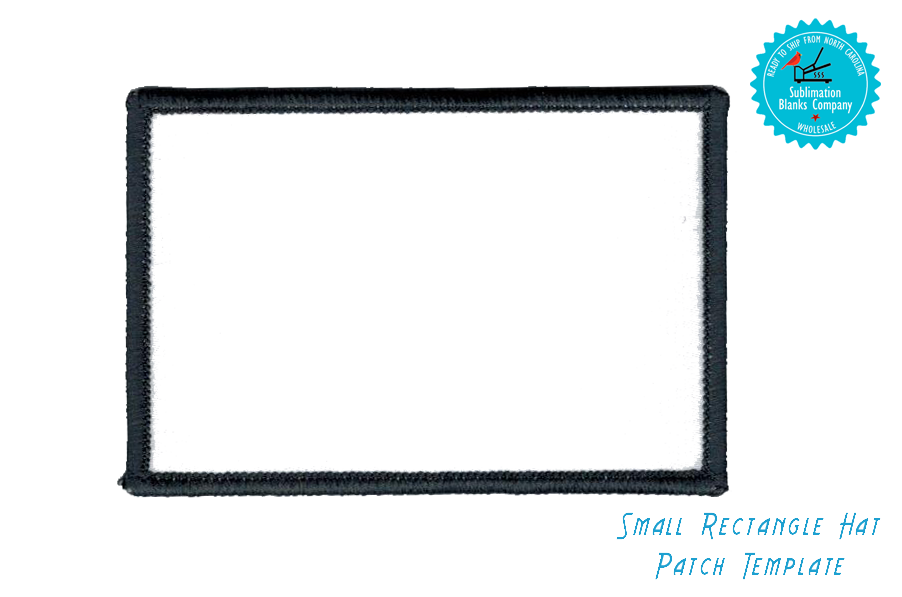Rectangle Hat Patch Sublimation Blank (Small and Large Size)