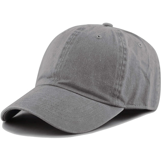 Adjustable Stonewashed Unisex Baseball Trucker Hat Cap with Slide Buckle