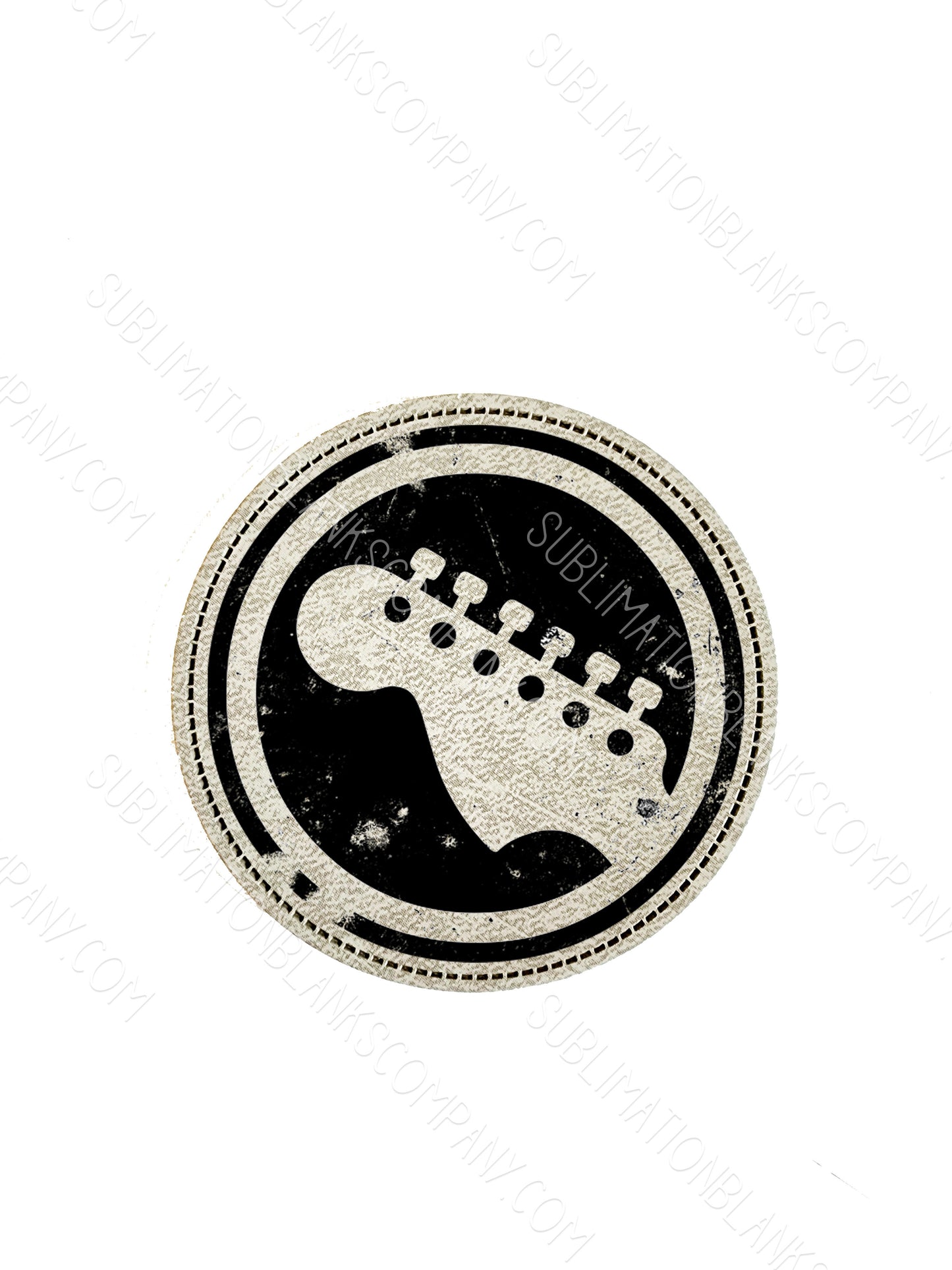 Circle Retro Tan or Gray Faux Leather Hat Patch Sublimation Blank! 2" and 2.5" Round! Laserable!