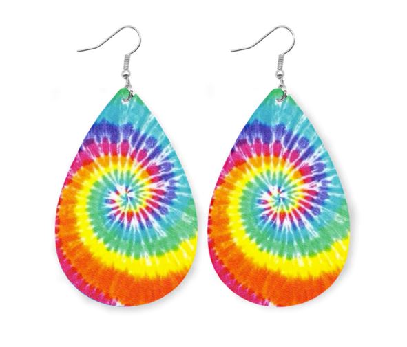 Pair of Teardrop Shape MDF Earrings with Hanging Hardware (set of 2). Laserable!