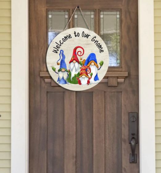 16" Round MDF Wall or Door Hanger Circle Sublimation Blank