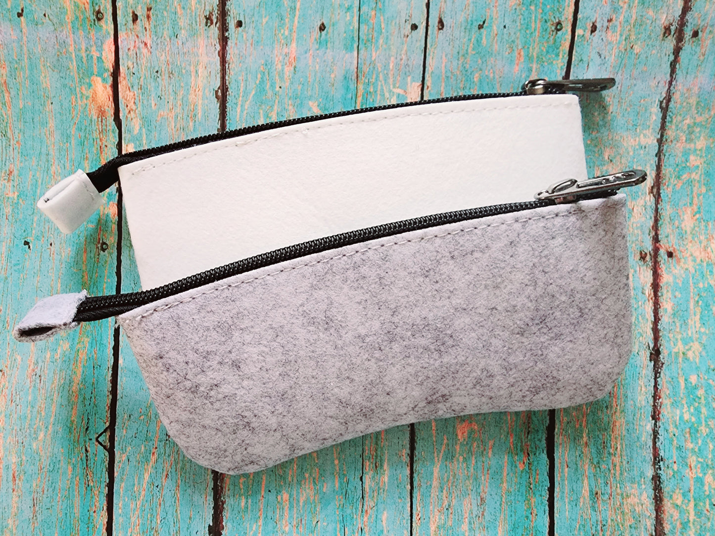 Polyester Eyeglass/Sunglass Zipper Case Sublimation Blank. Grey or White