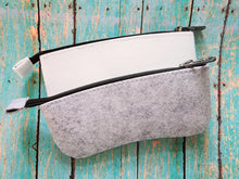 Load image into Gallery viewer, Polyester Eyeglass/Sunglass Zipper Case Sublimation Blank. Grey or White
