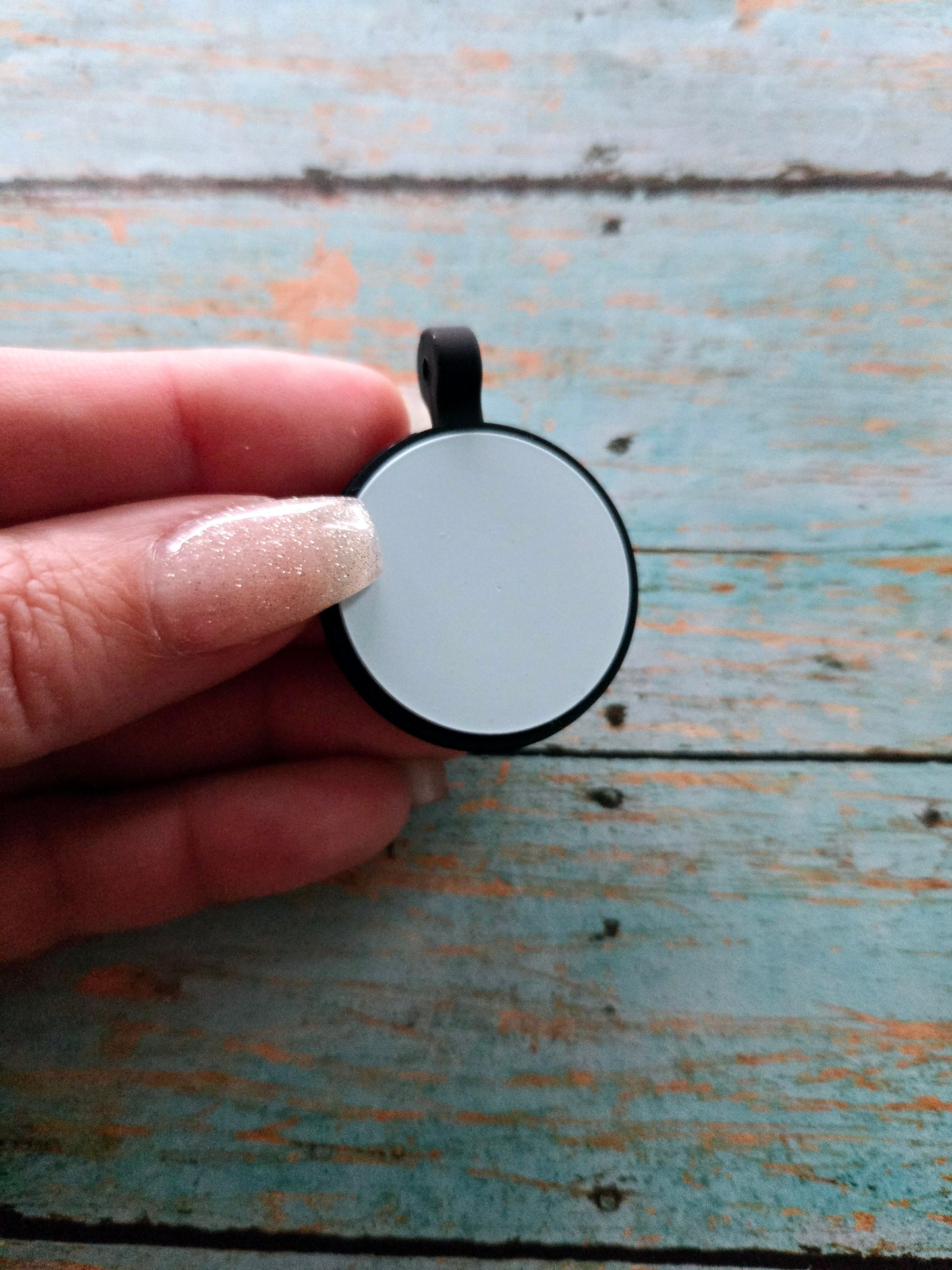 Silicone 2- sided Blank Round Silent Pet Tag! Perfect for laser engraving!