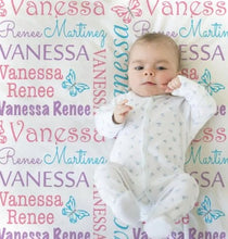 Load image into Gallery viewer, 54&quot; x 30&quot; Soft White Minky Dot Baby Blanket Subimation Blank
