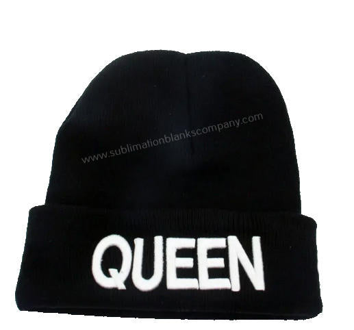 100% Sublimation Certified Blanks White Beanie Caps/ Fleece