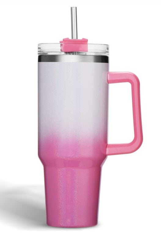 Shimmer Hot Pink Sublimation 40 oz Tumbler – Brilliant Blanks