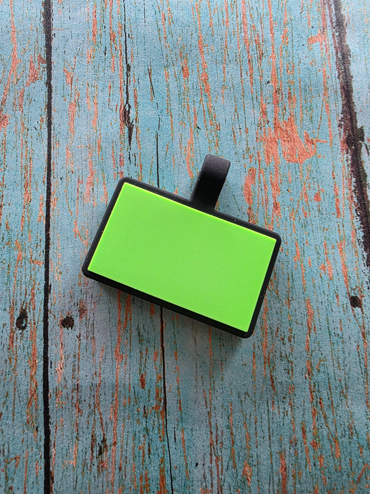 Silicone 2- sided Blank Rectangle Silent Pet Tag! Good for laser engraving!