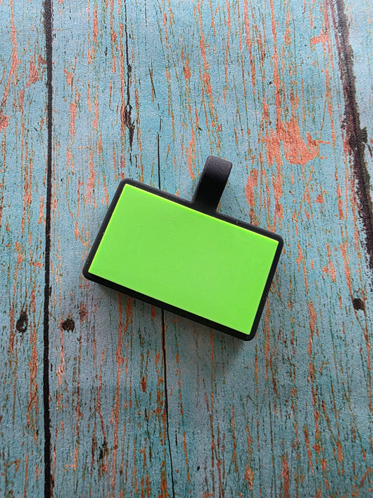 Silicone 2- sided Blank Rectangle Silent Pet Tag! Good for laser engraving!