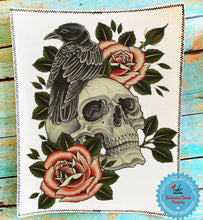 Load image into Gallery viewer, Zig Zag Stitched 8x10&quot; Extra Large Rectangle Distressed Burlap Sublimation Back Patch Sublimation Blank with Glue Back
