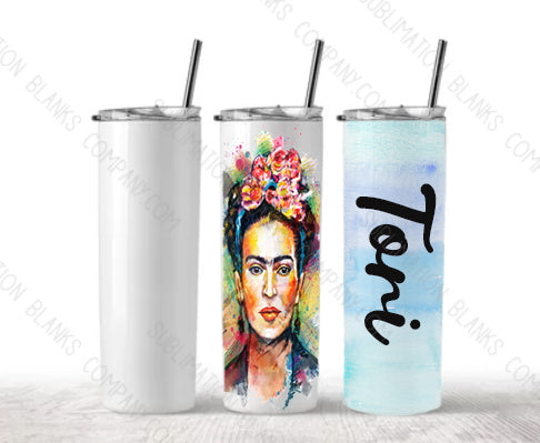 Tumbler Tapered 20 OZ Sublimation Button Wrap Design By