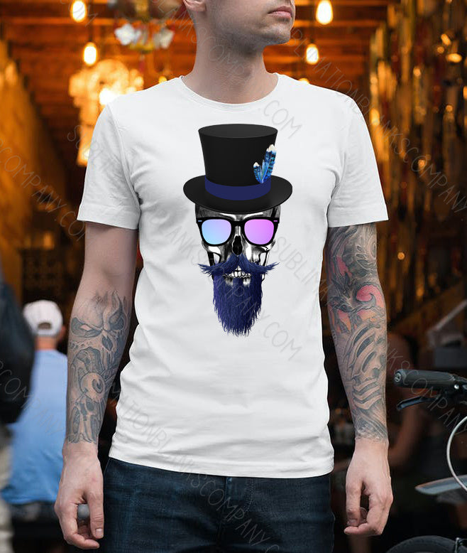 Blue Beard Skull .svg digital download artwork