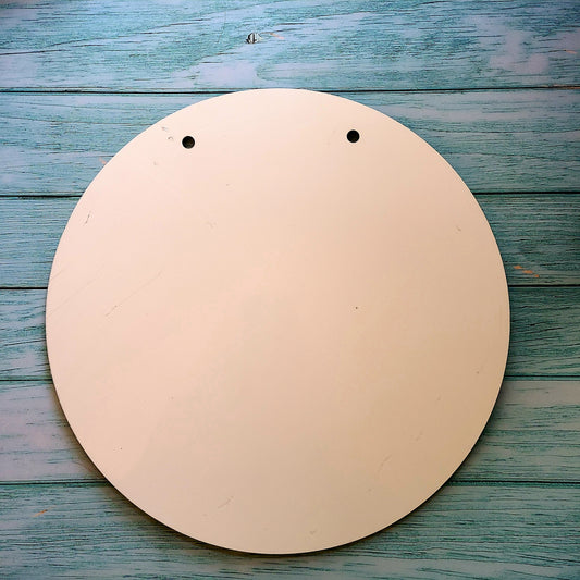 16" Round MDF Wall or Door Hanger Circle Sublimation Blank