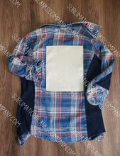 Load image into Gallery viewer, Extra Large Rectangle Black Stitch Edge Burlap Back Patch Sublimation Blank with Glue Paper
