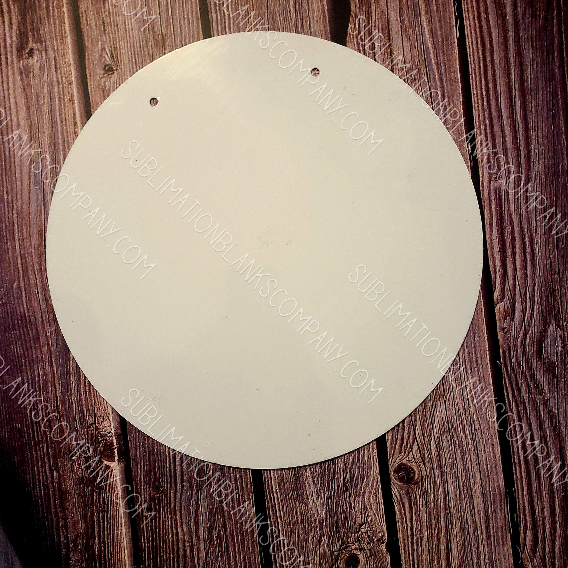 Beeveer 10 Pcs Round Sublimation Door Hanger Blanks 10 x 10 Inch Wall  Hanging MDF Wood Blanks Unfinished Wooden Blank Wood Sign Circle  Sublimation