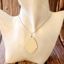 Load image into Gallery viewer, Pair of 2-sided BOHO Necklace Pendant Sublimation Blanks (2 pcs)
